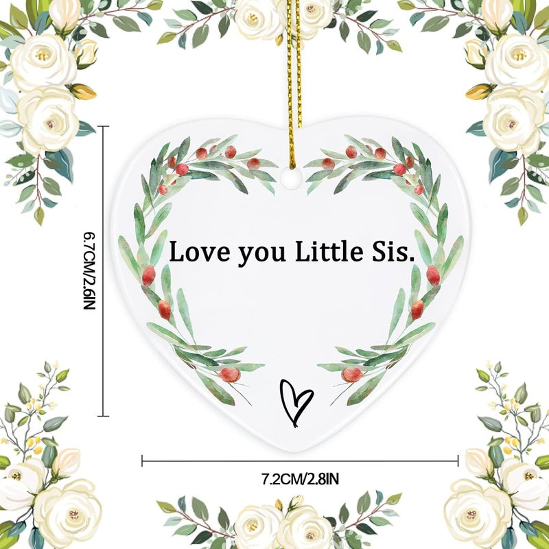 Jocidea Gifts for Sister, Sister Keepsake Ornament Sister Gifts from Sister Thinking of You Gifts for Sister Birthday Gifts for Sister Xmas Gifts for Sister - Sister Gifts for Women - Image 2